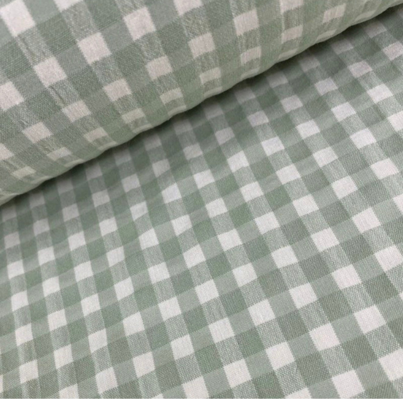 Seersucker verde pastel