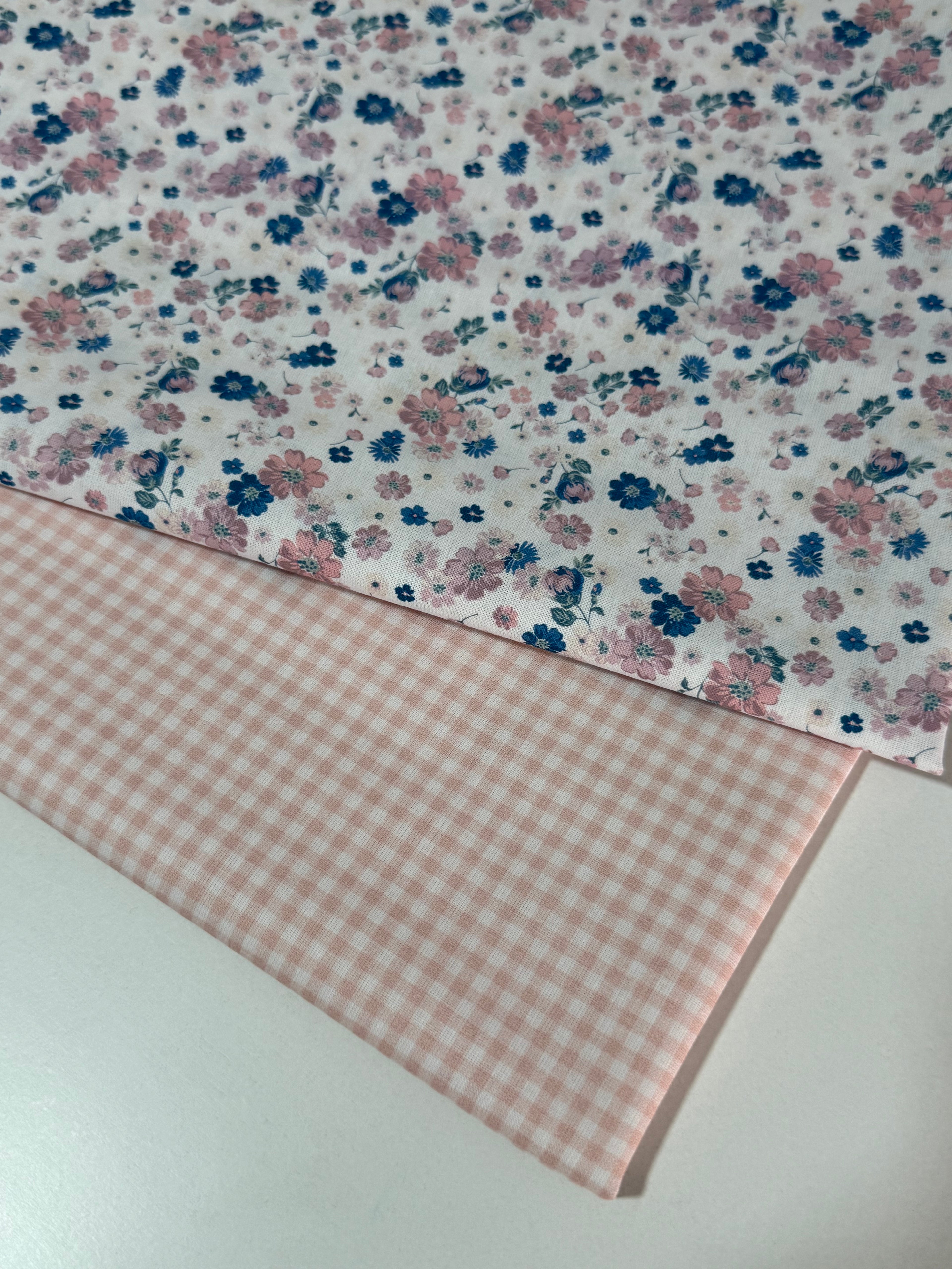 Pack de telas floral + Vichy