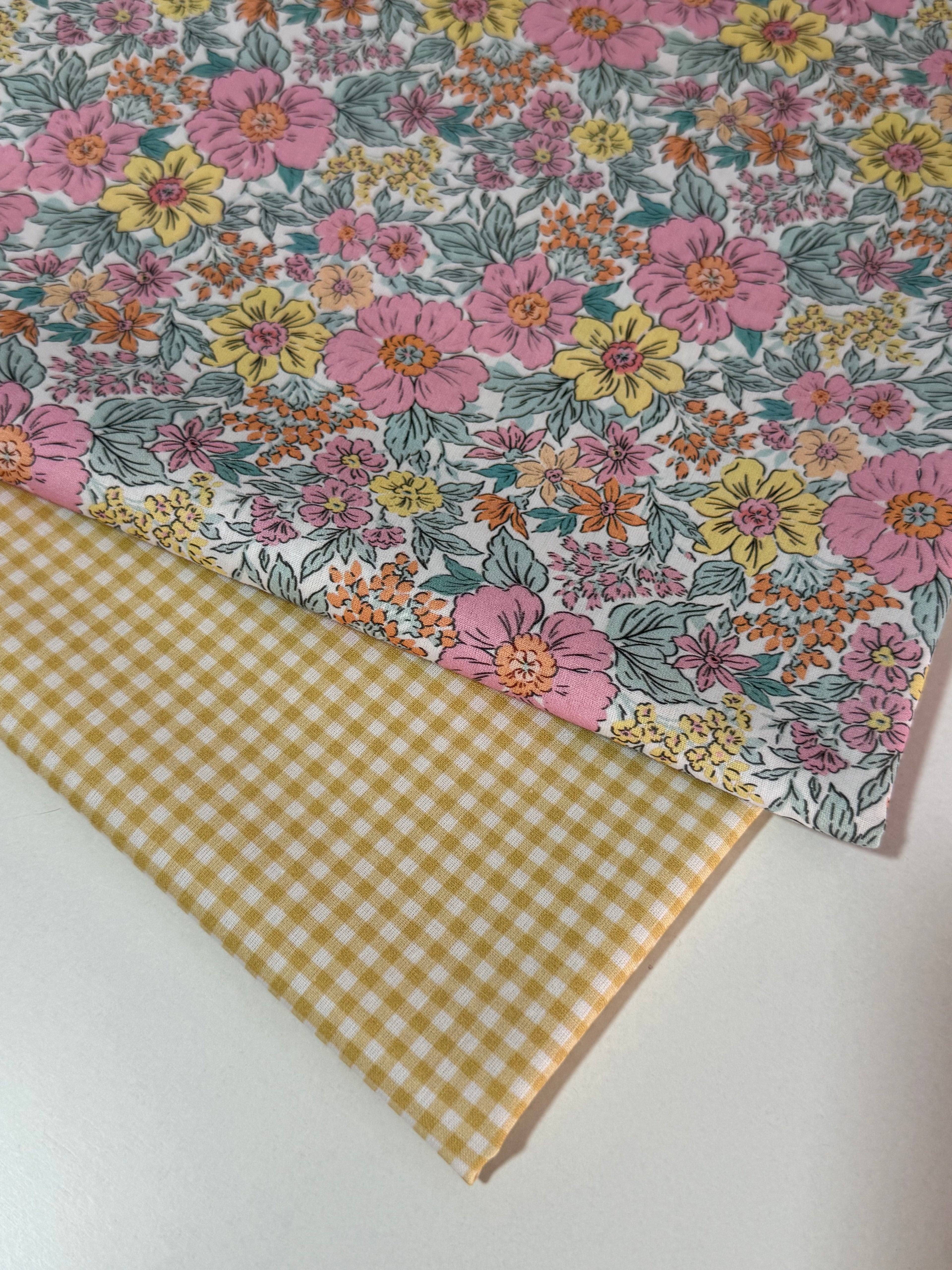 Pack de telas floral + Vichy