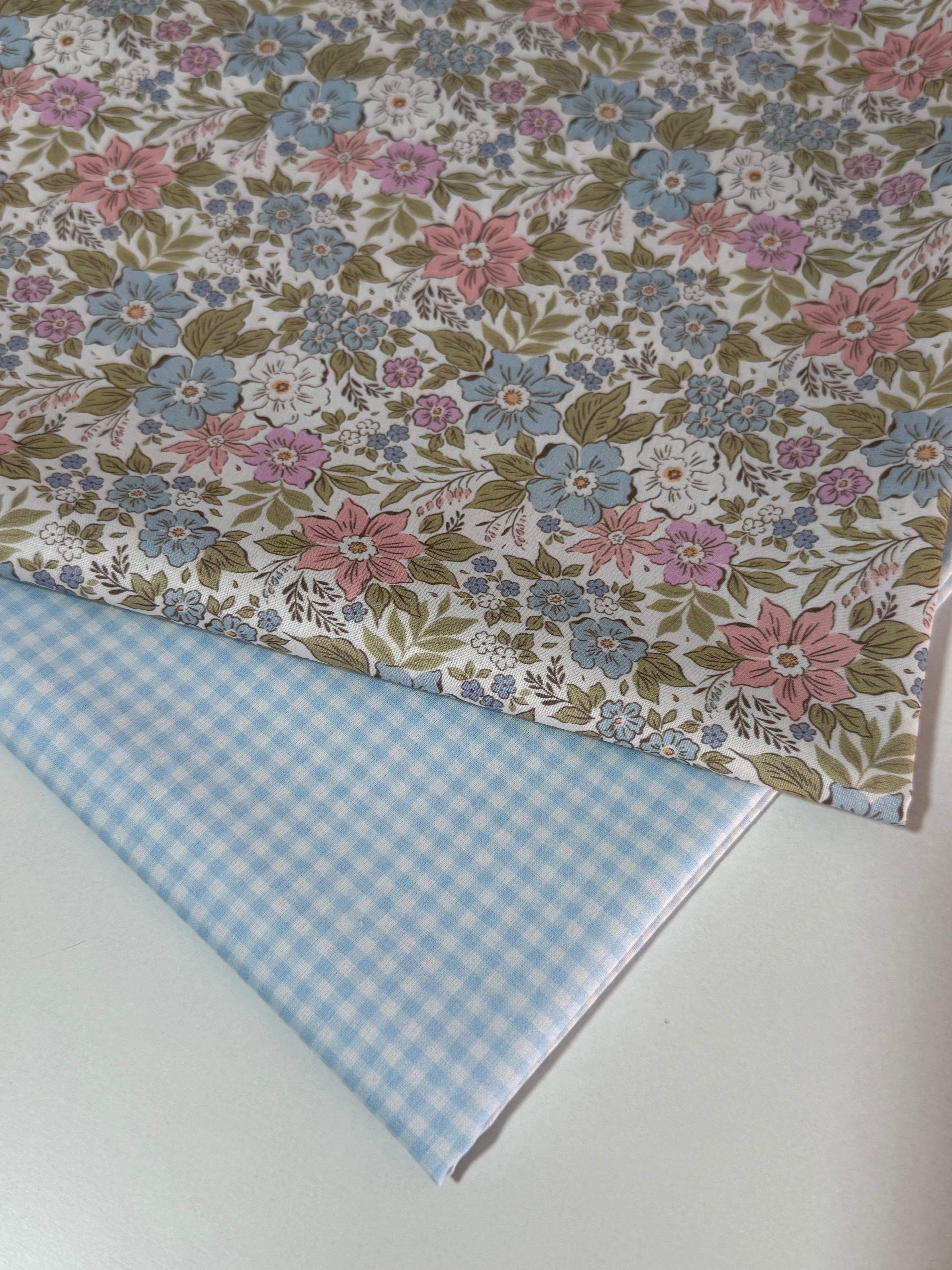 Pack de telas floral + Vichy