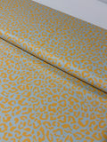 Animal print azul y amarillo