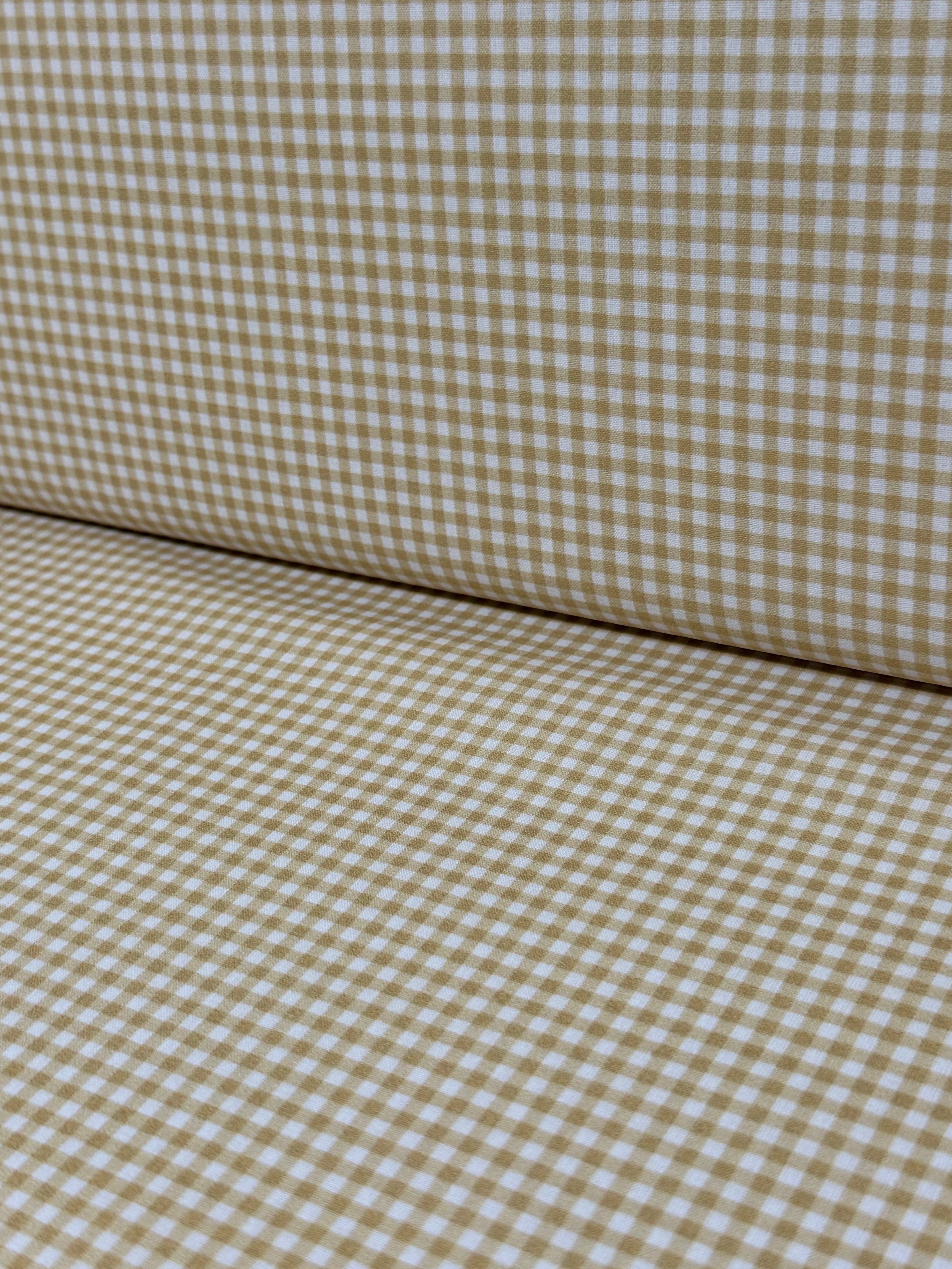 Percal Vichy amarillo 3mm