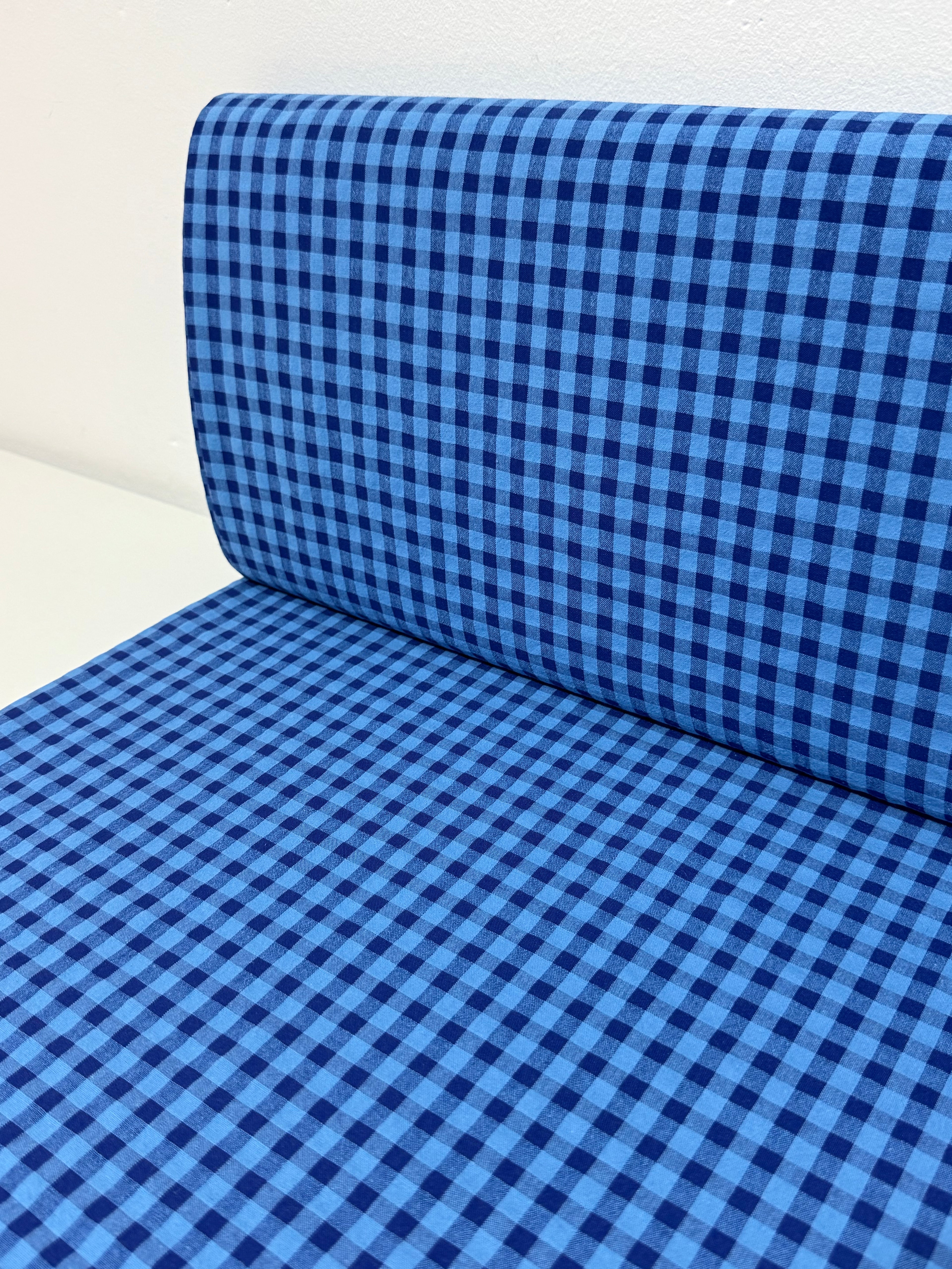 Seersucker azul royal