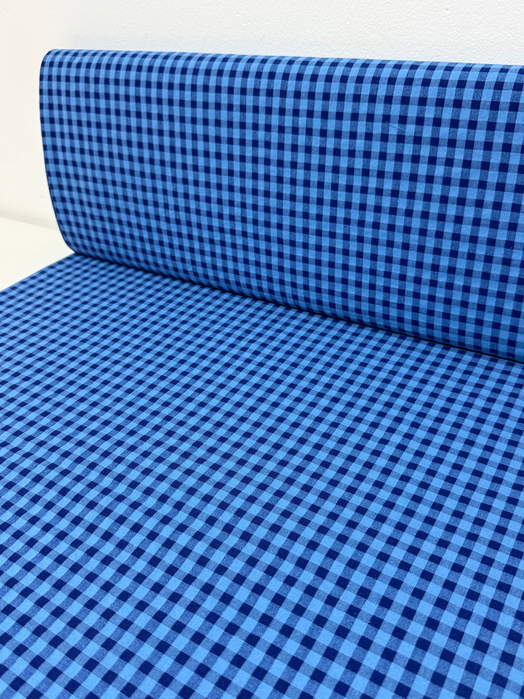 Seersucker azul royal