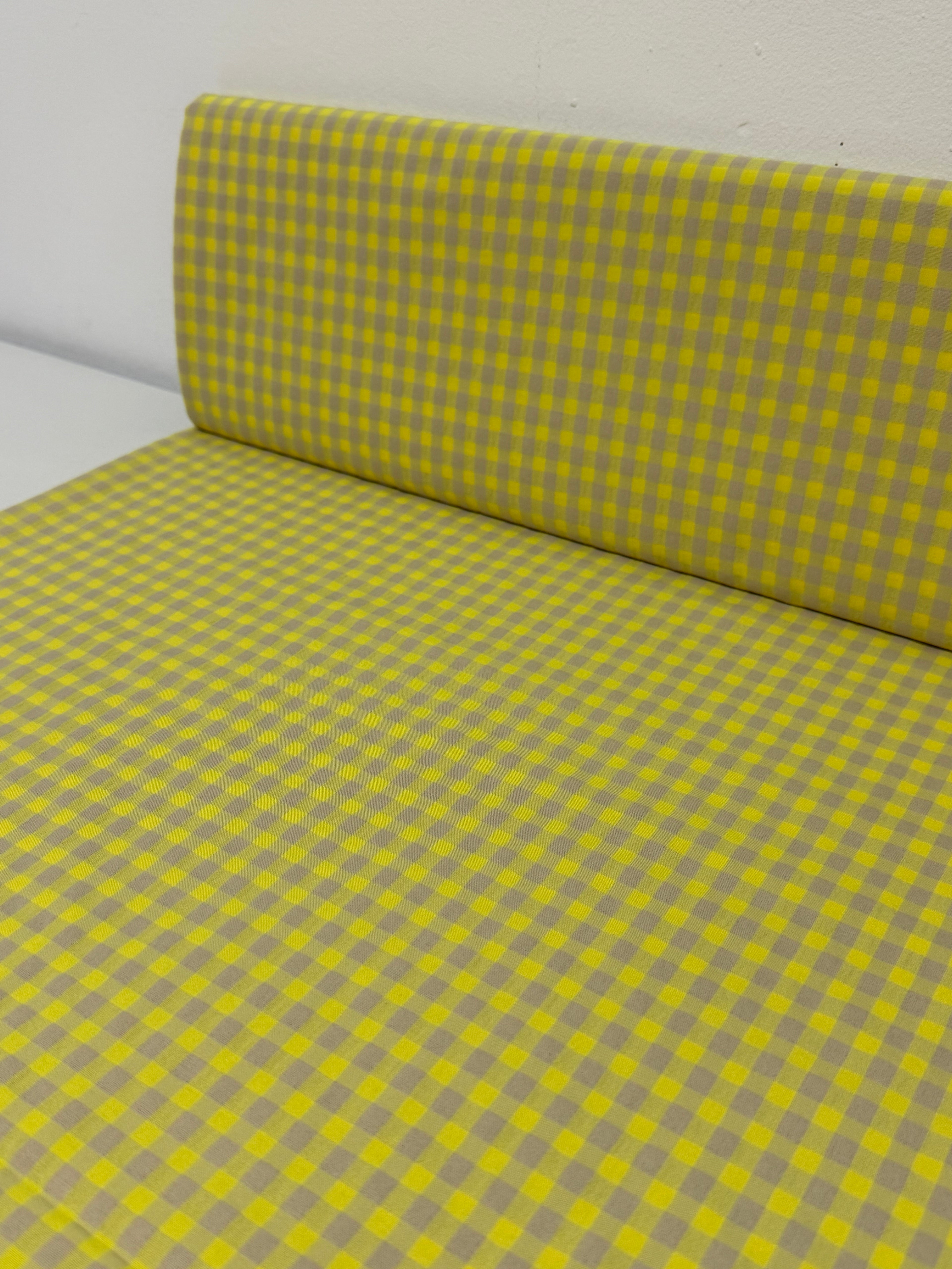 Seersucker amarillo fluor