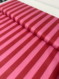 Rayas rojo y rosa