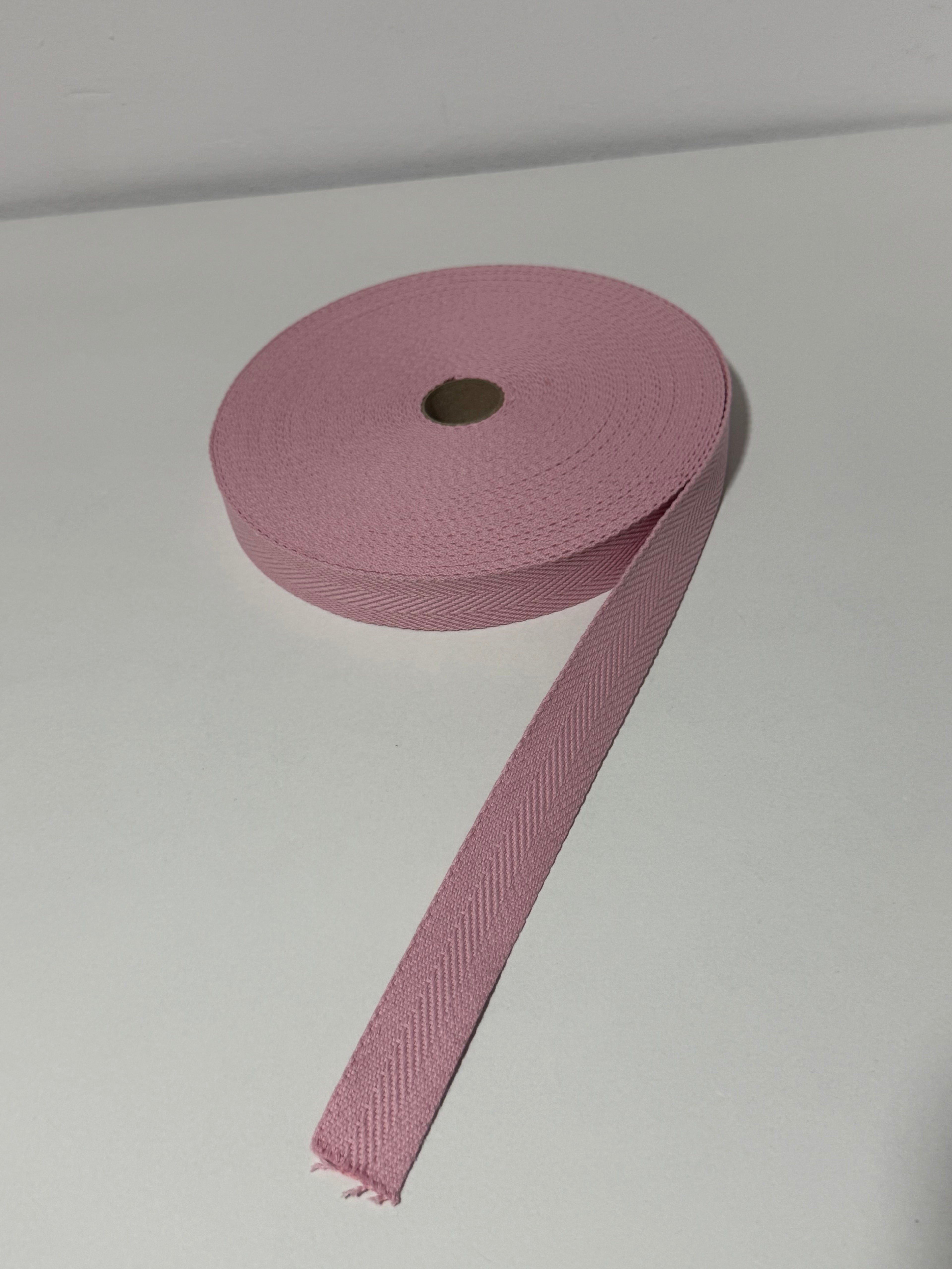 Cinta de espiga rosa bebé 30MM