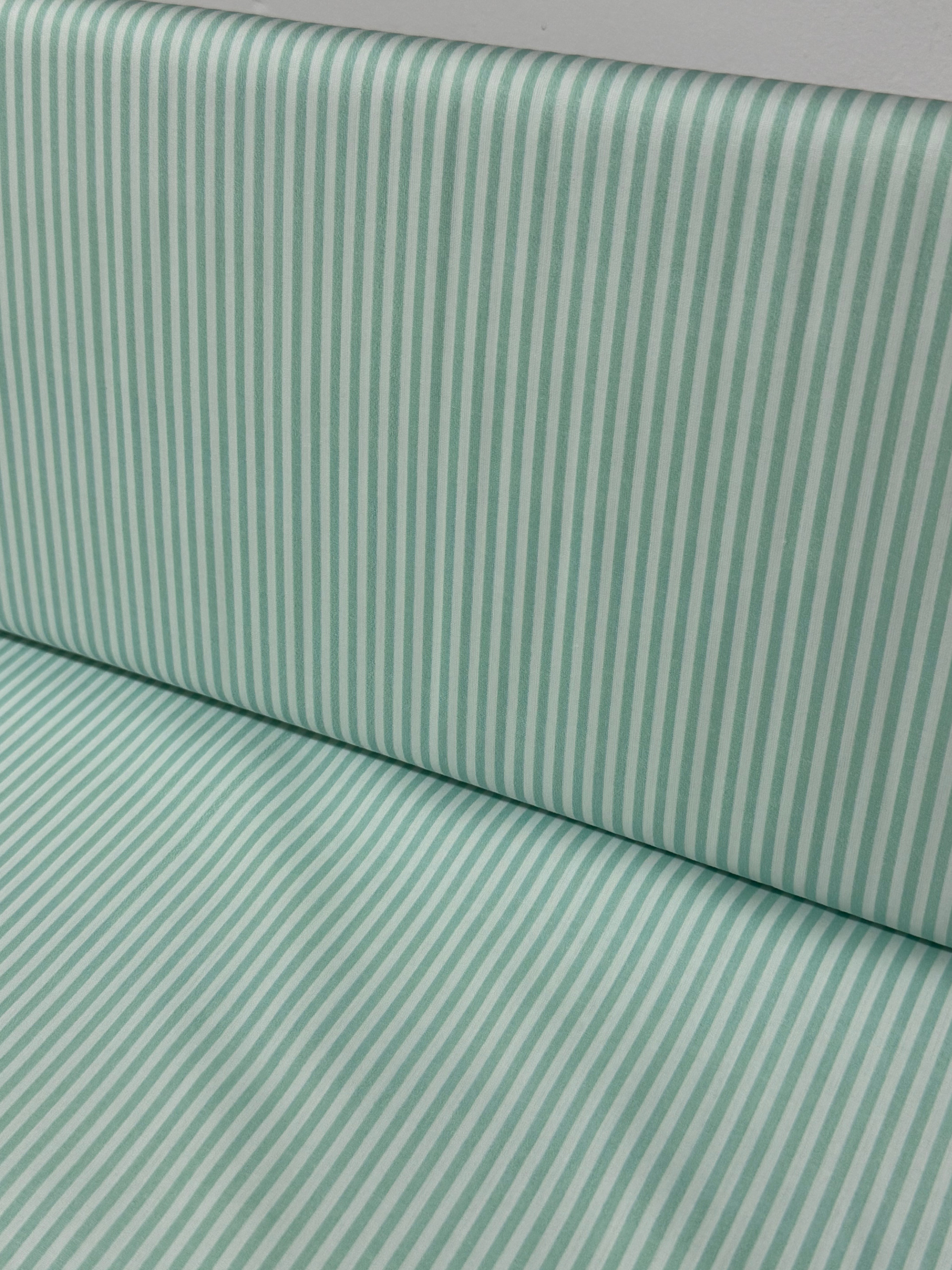 Percal rayas mini mint